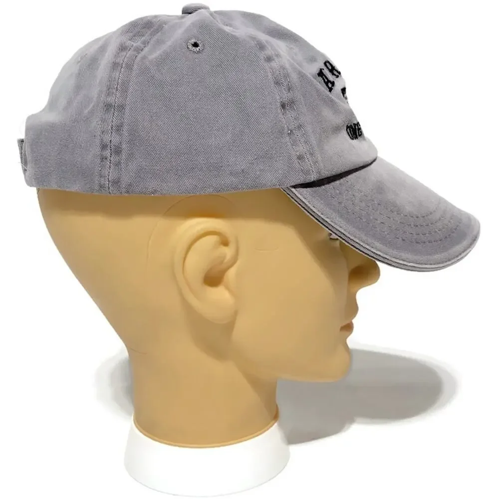 Aruba One Happy Island Ball Cap Grey Adjustable 100% Cotton